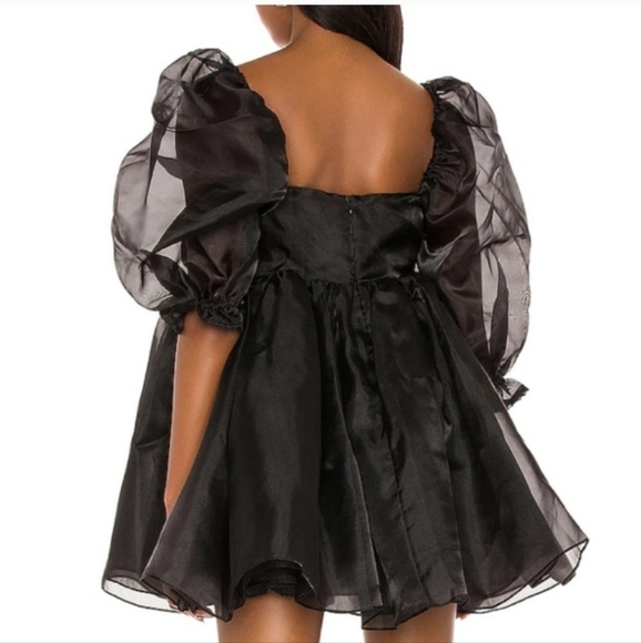 Selkie Puff Dress in Caviar S NWT FLAWED - Picture 5 of 15